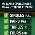 Open Comp places all filled by Chris Willies