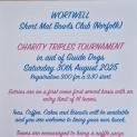 Wortwell Charity Triples - Entries Open Now